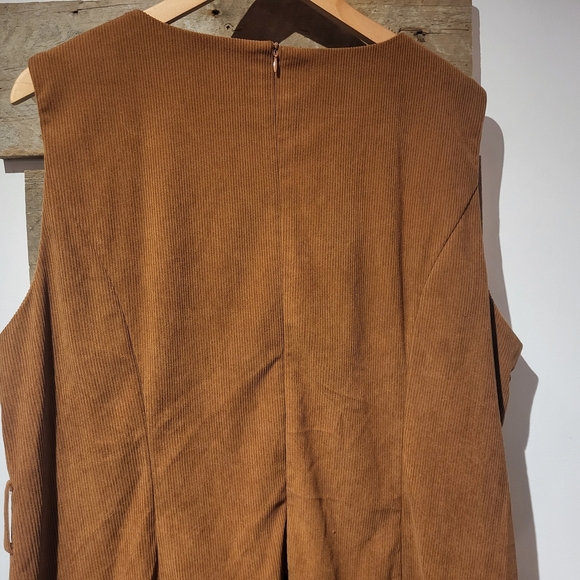 Brown Sleeveless Dress - Picture 4 of 5